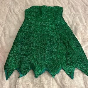 Green sequin costume dress. Tinker belle.